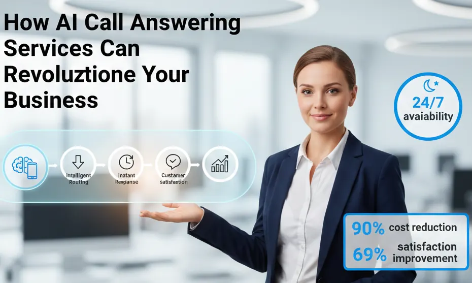 AI call answering service handling an incoming customer call