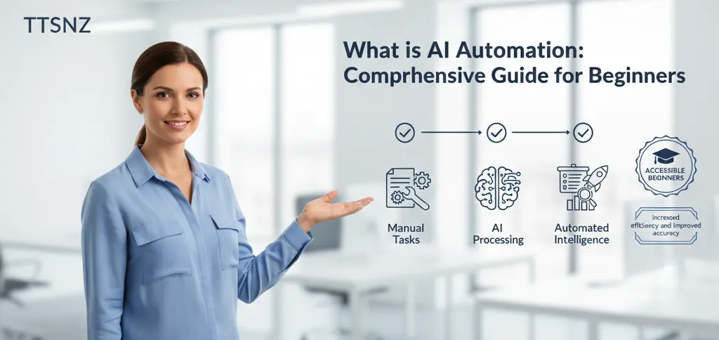 Illustration representing AI automation for business